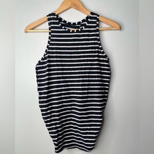 Lululemon All Tied Up Black and White Striped Tank